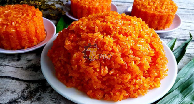 Cách nấu xôi gấc bằng nồi cơm điện cực dễ Cách nấu xôi gấc bằng nồi cơm điện cực dễ